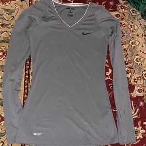 Nike Pro fitted long sleeved workout shirt